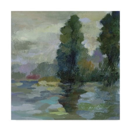 Silvia Vassileva 'Sunrise At The Lake Ii' Canvas Art,14x14
